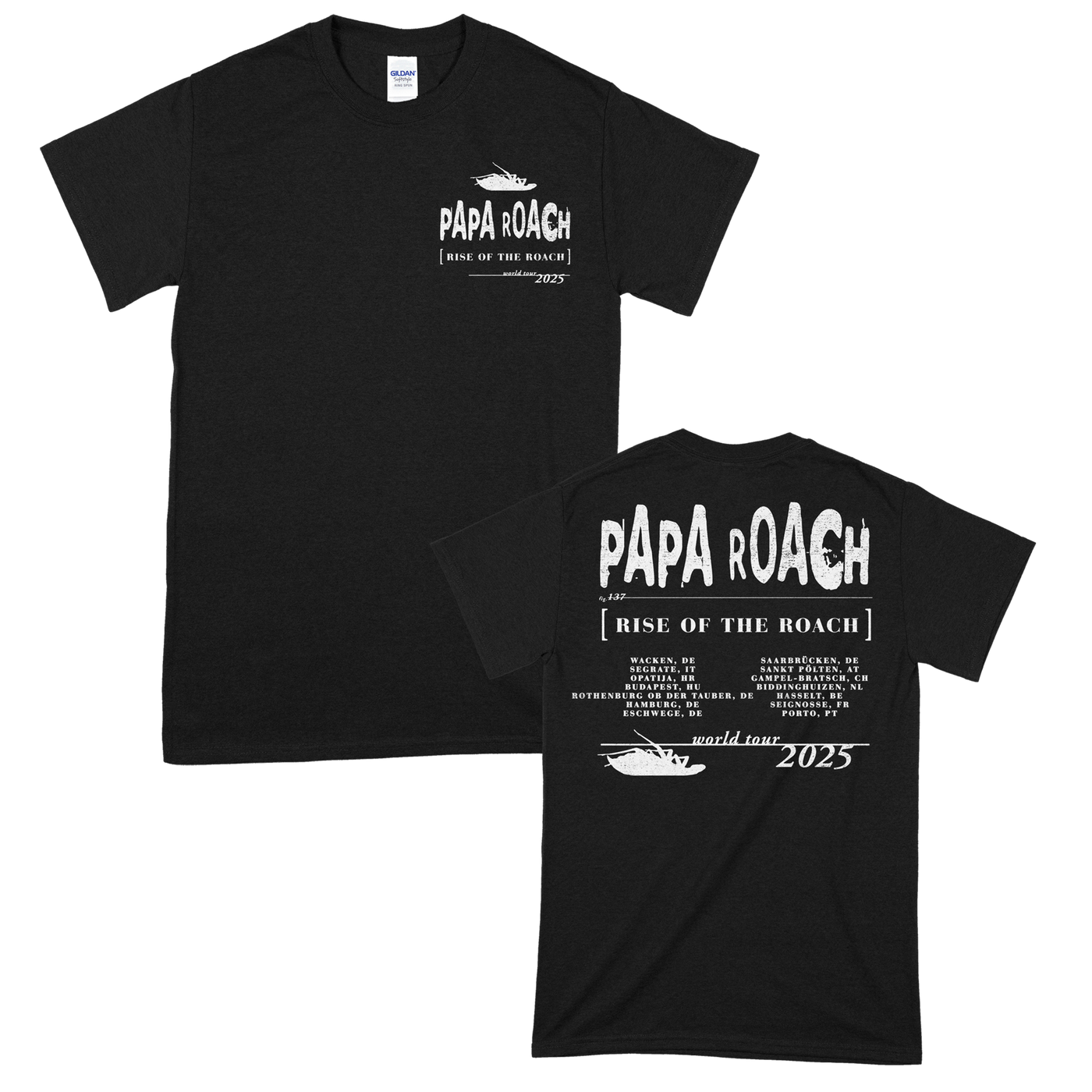 Papa Roach (Rise Of The Roach Tour Aug 2025) T-Shirt